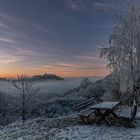 Sonnenaufgang mit Blick auf Schloss Waldeck 2