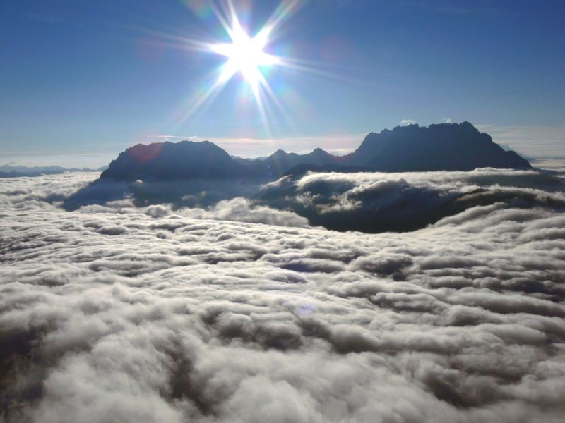 Sonnenaufgang mit Blick auf Wilder Kaiser