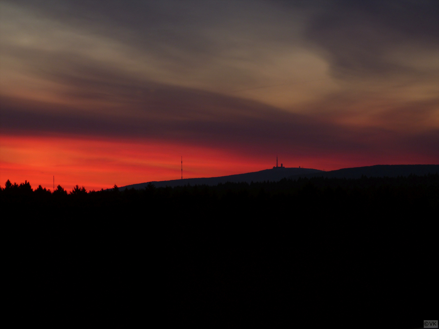 Sonnenaufgang mit Brocken