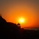 Sonnenaufgang mit dem Blick vom Delphin Imperial auf das Palace