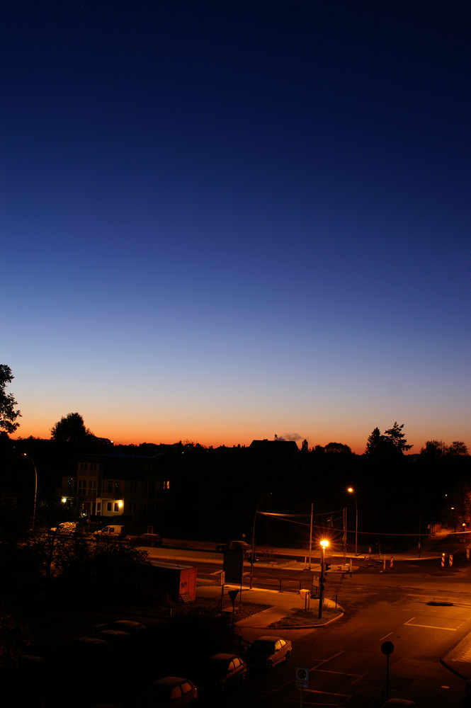 Sonnenaufgang mit Farbverlauf