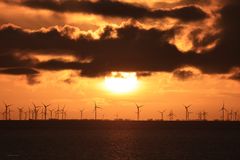 Sonnenaufgang mit Festlandblick