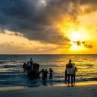 Sonnenaufgang mit Fischerboot