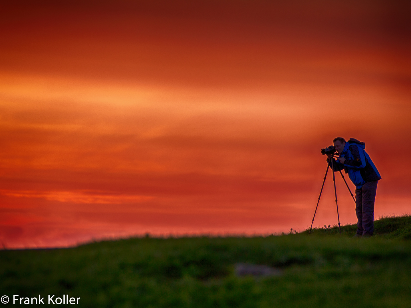 Sonnenaufgang mit Fotograf