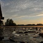 Sonnenaufgang mit herannahender Wolkenfront