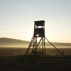 Sonnenaufgang mit Jägerstand