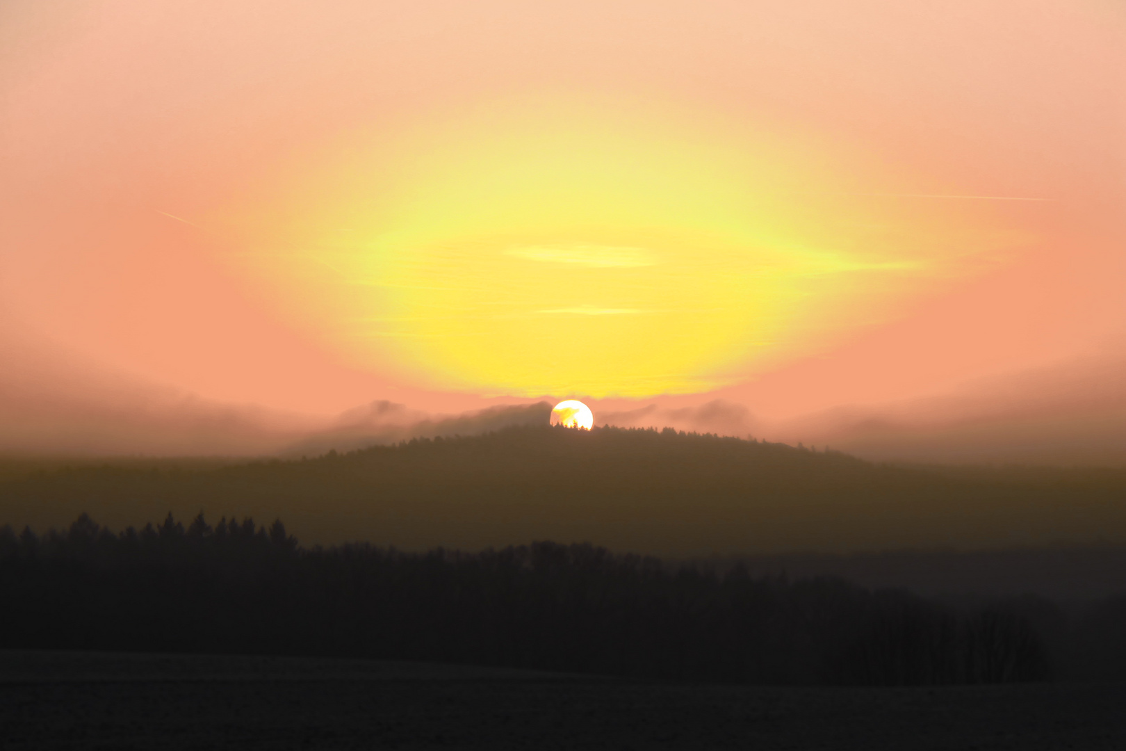 Sonnenaufgang mit Kussmund