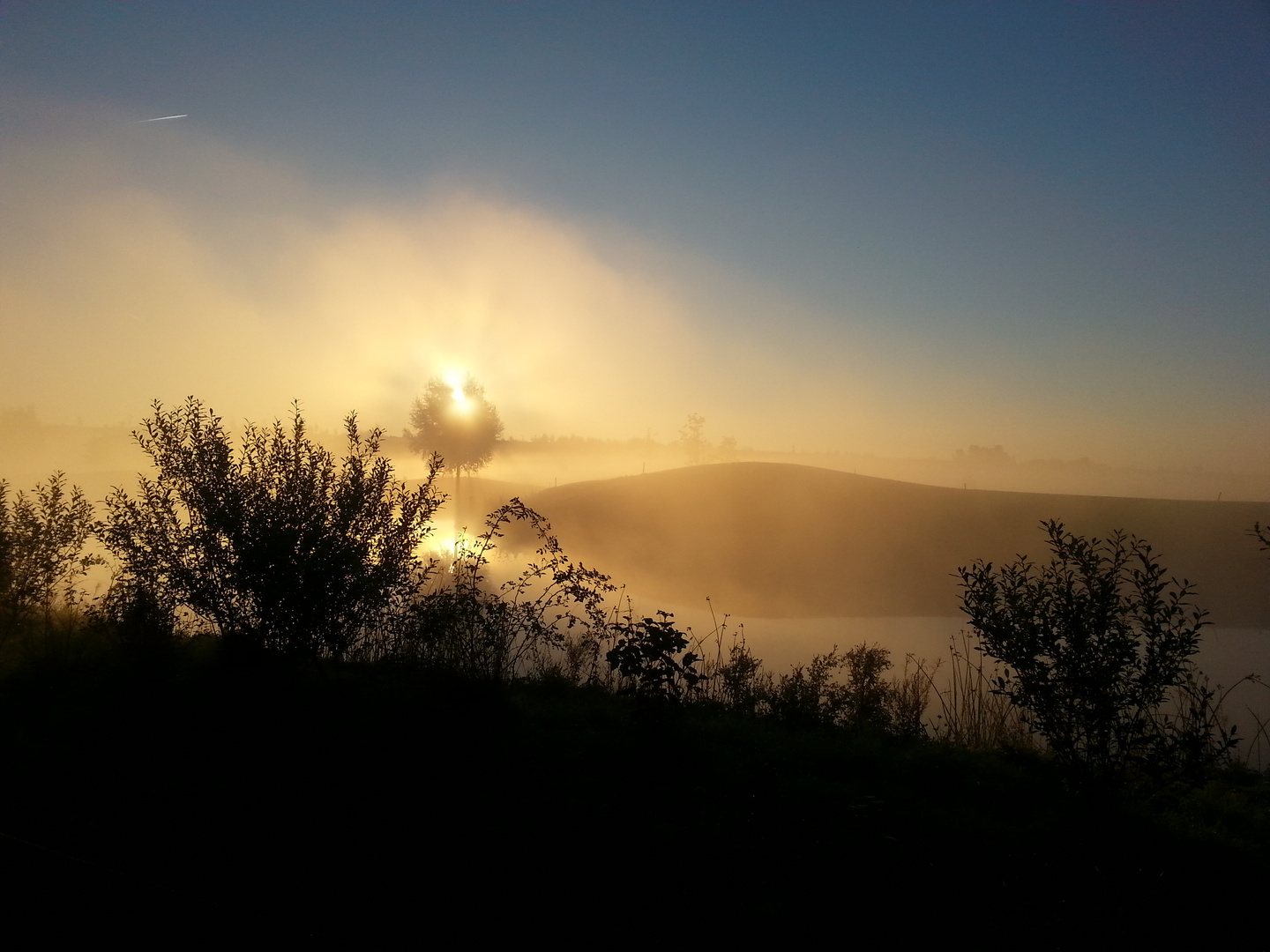 Sonnenaufgang mit Nebel