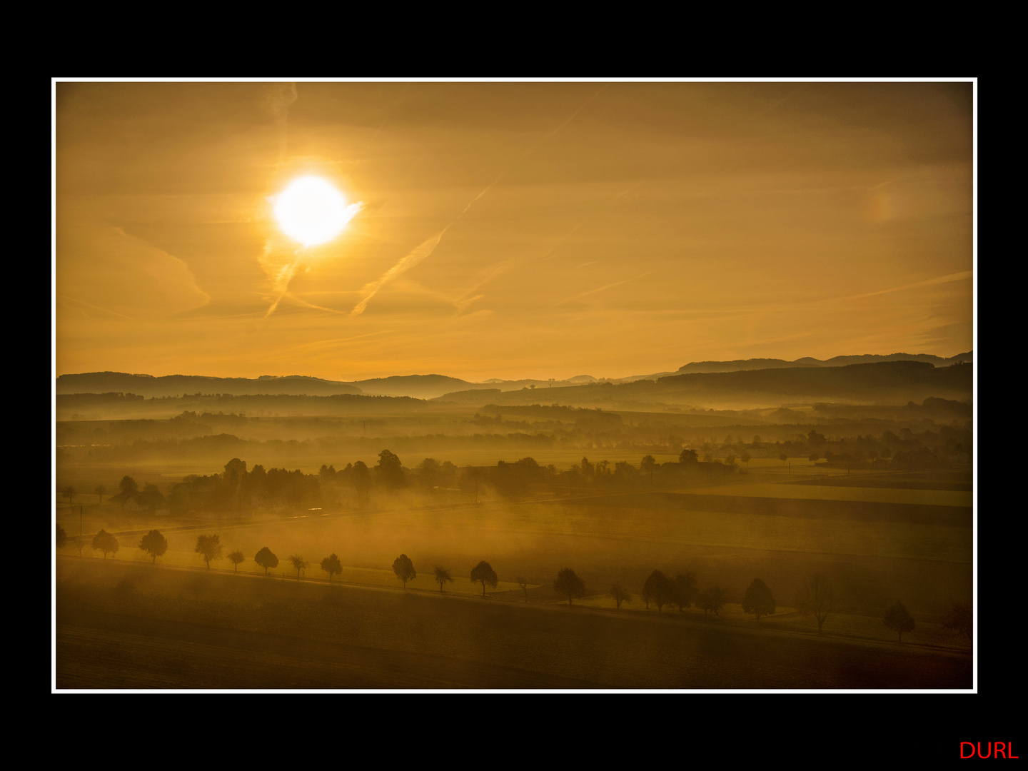 *Sonnenaufgang mit Nebel*