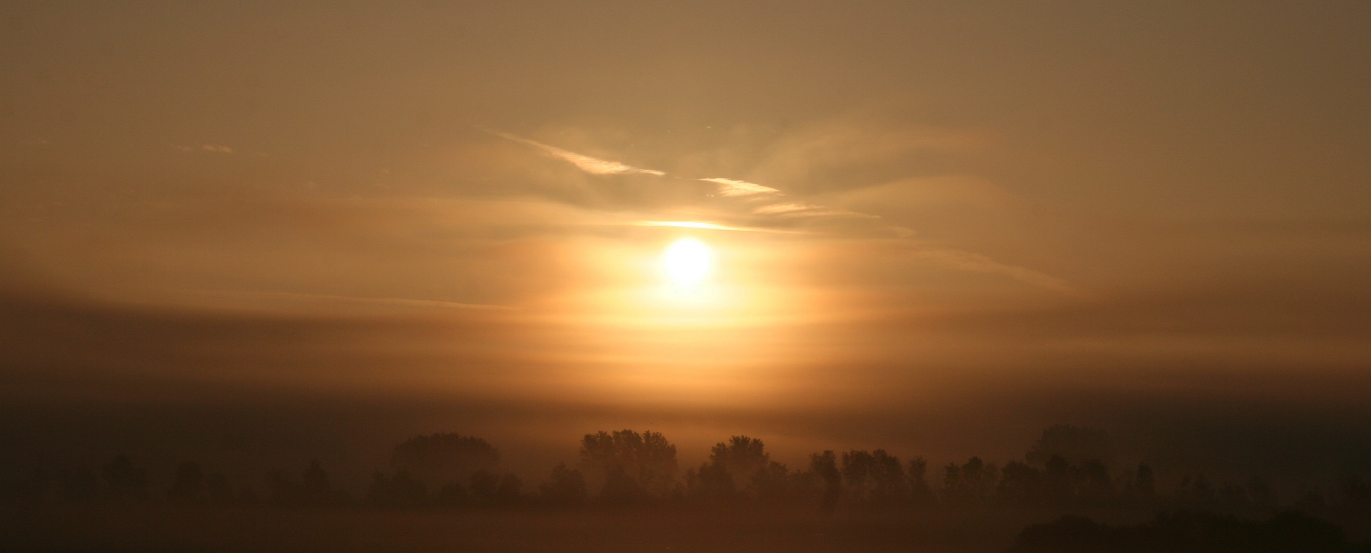 Sonnenaufgang mit Nebel