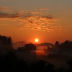 Sonnenaufgang mit Nebel 