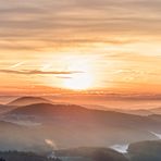 Sonnenaufgang mit Nebel über der Osteifel #2