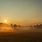 Sonnenaufgang mit Nebelschwaden