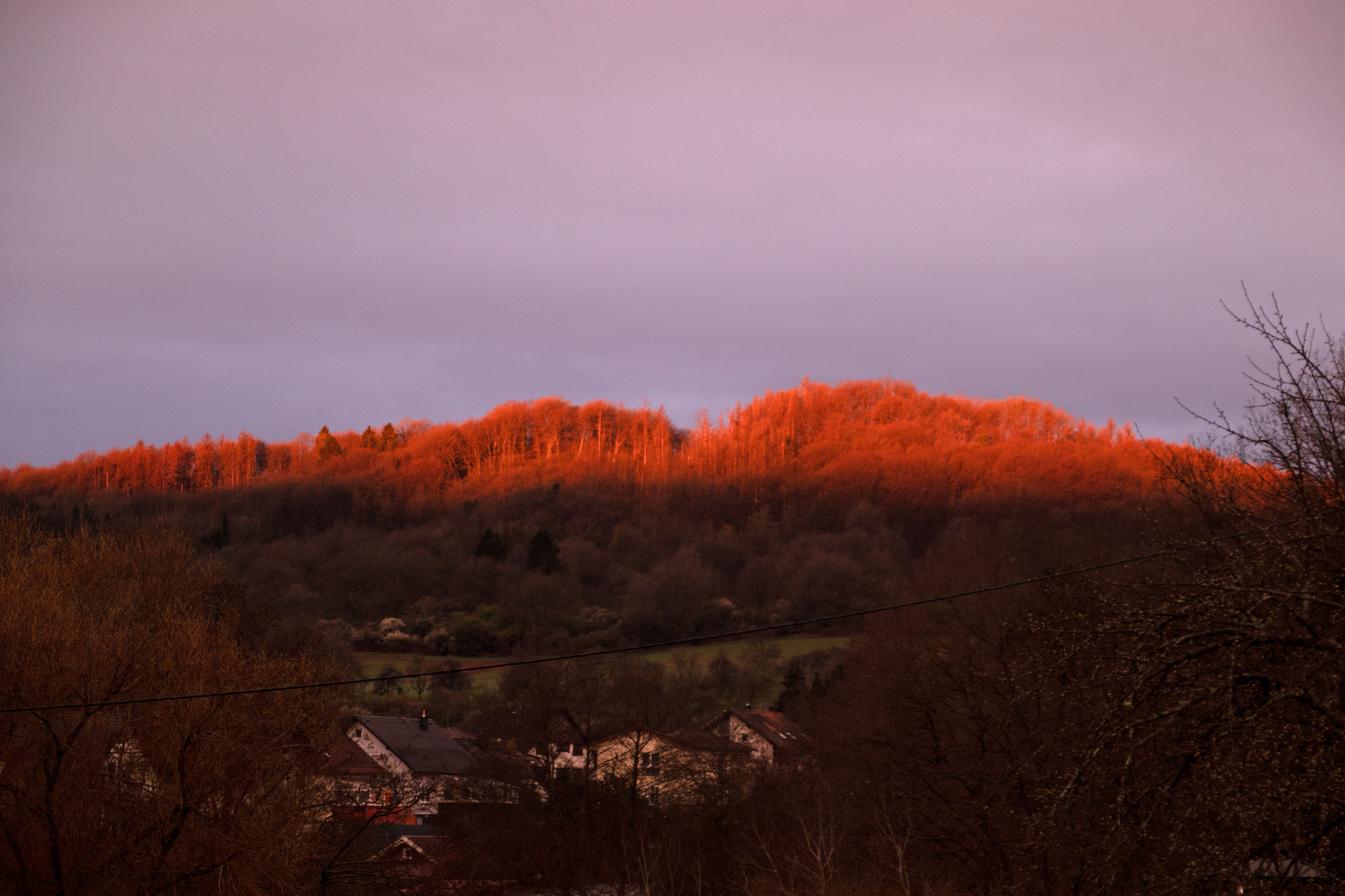 Sonnenaufgang mit Saharastaub