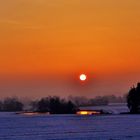 Sonnenaufgang mit Schnee