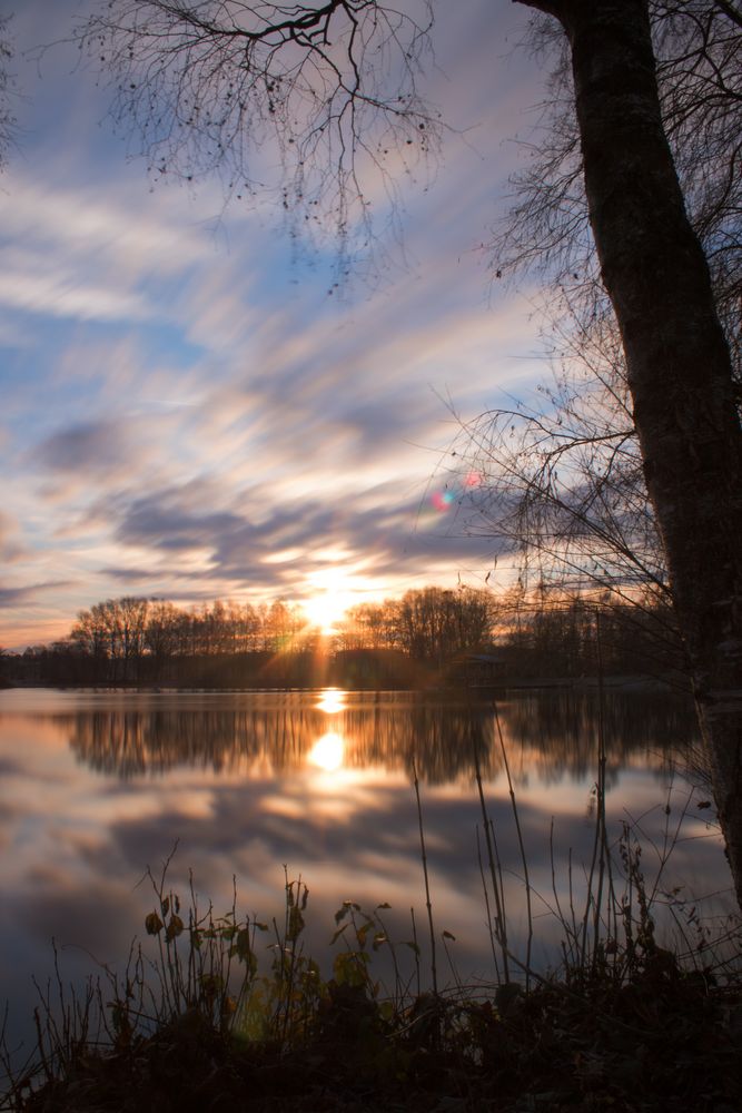 Sonnenaufgang mit Spielgel