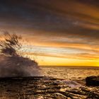 Sonnenaufgang mit Wellen an den Northern Beaches