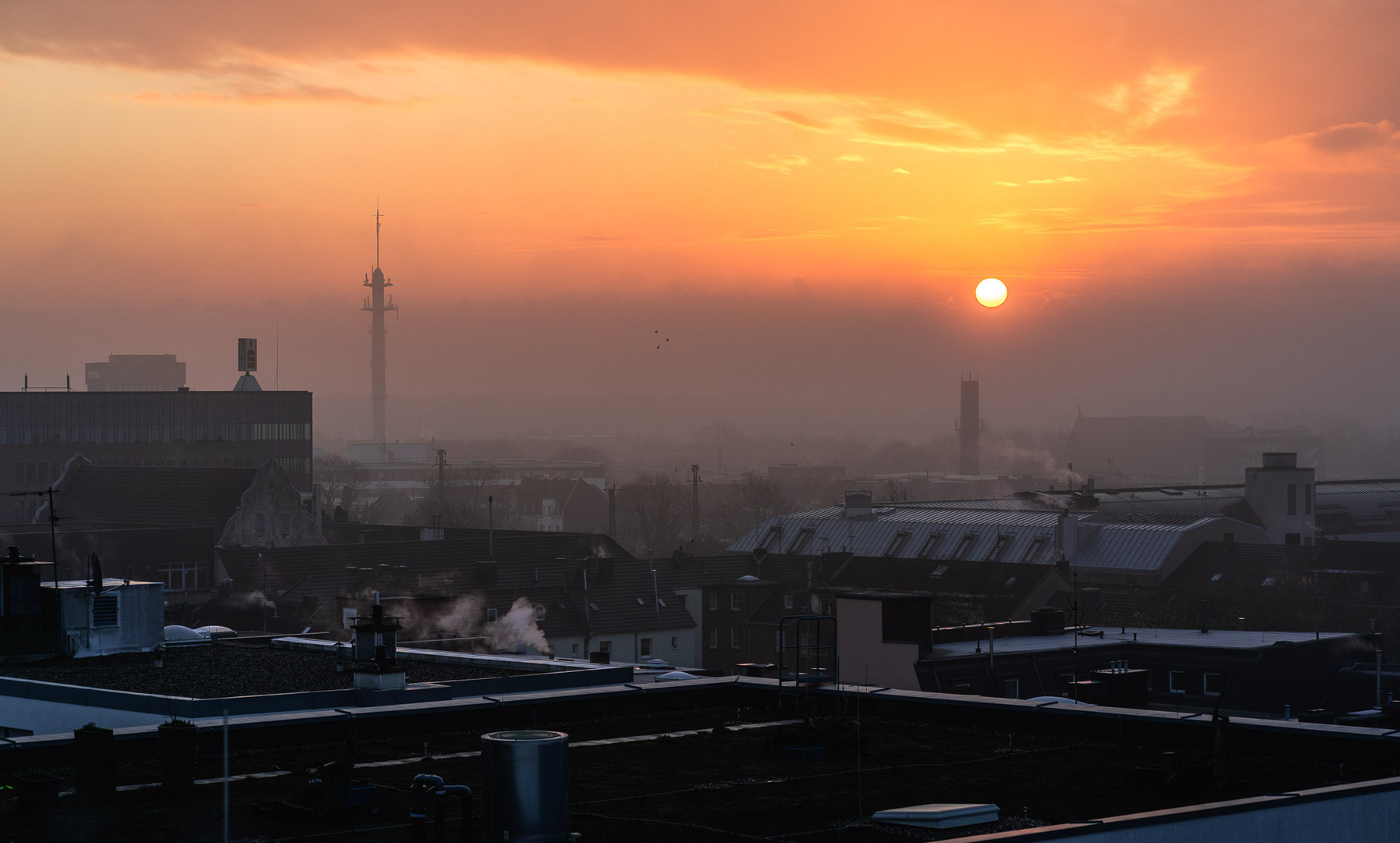 Sonnenaufgang / Mönchengladbach