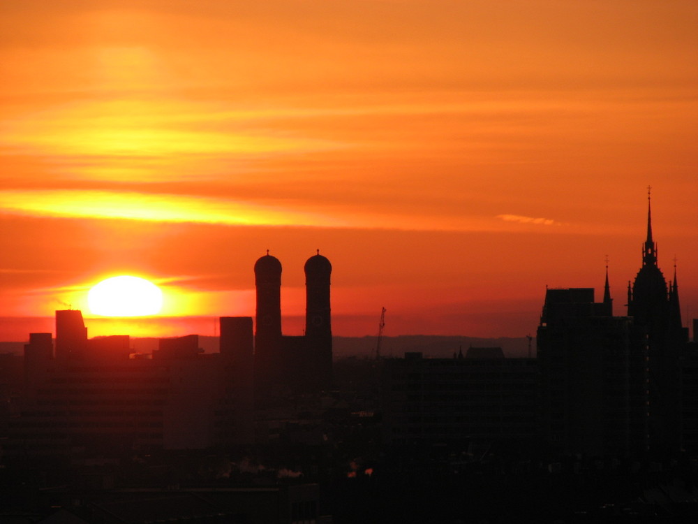 Sonnenaufgang München