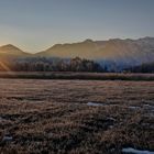 Sonnenaufgang Murnauer Moos im Winter 1