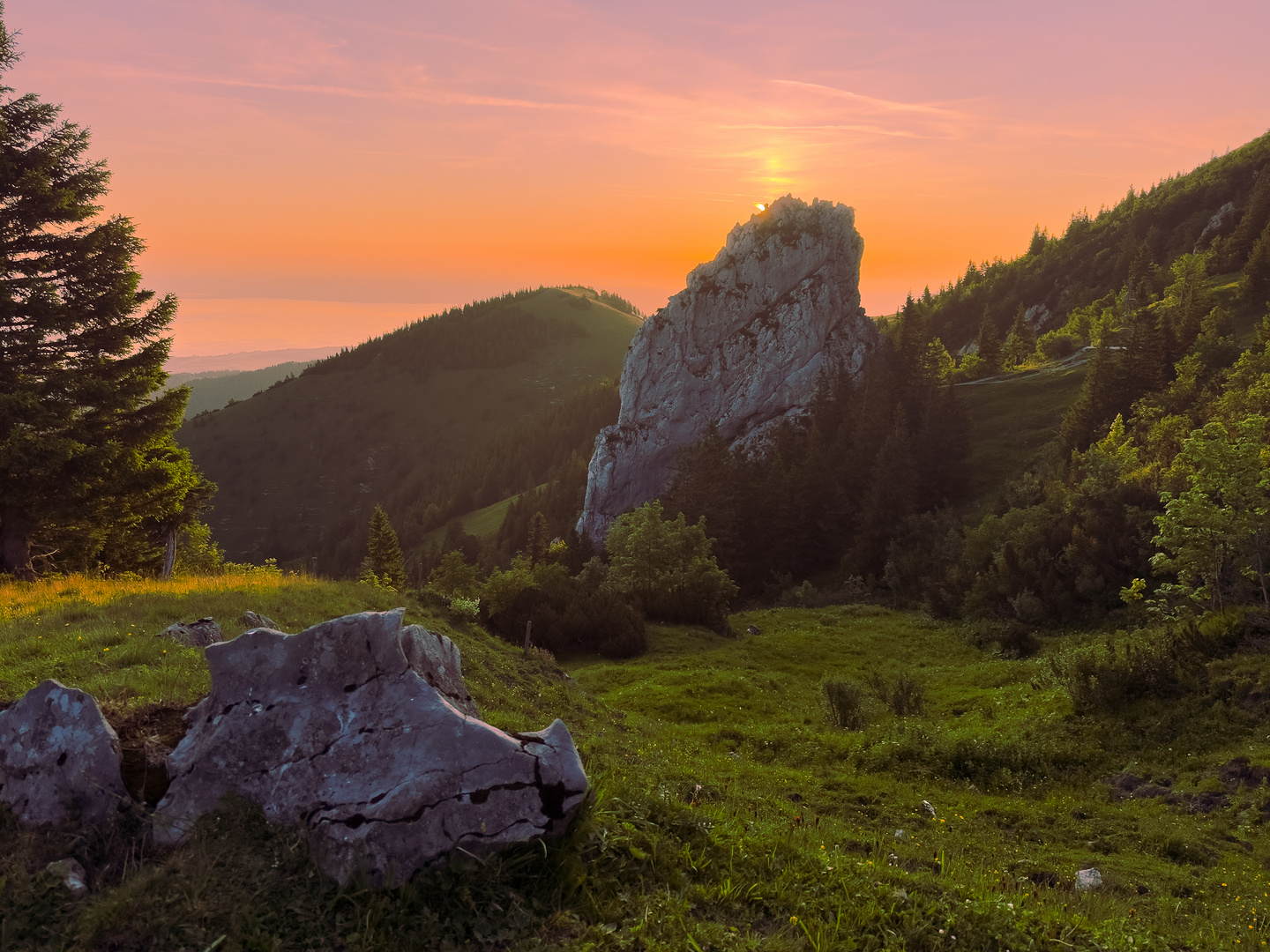 Sonnenaufgang nach Sonnwend