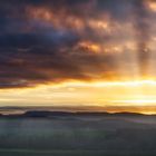 Sonnenaufgang neben der Burg Hohenzollern