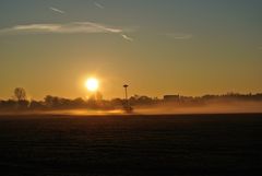 Sonnenaufgang neblig