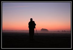 Sonnenaufgang nebliges Pietzmoor