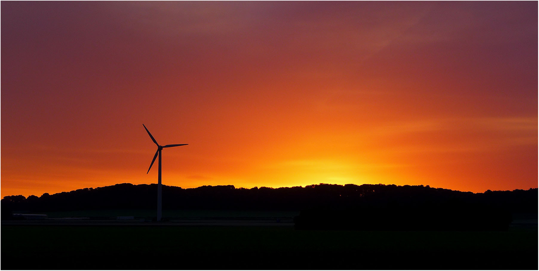 Sonnenaufgang (Niederrhein 018)