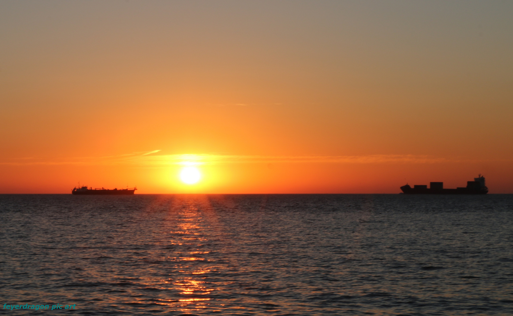 sonnenaufgang ,nordsee 