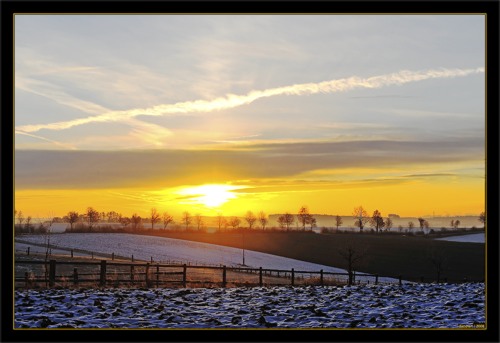 Sonnenaufgang Novembermorgen