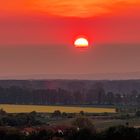 Sonnenaufgang oberhalb meiner Wohnstraße  