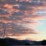 Sonnenaufgang oder Schnee im Anmarsch!