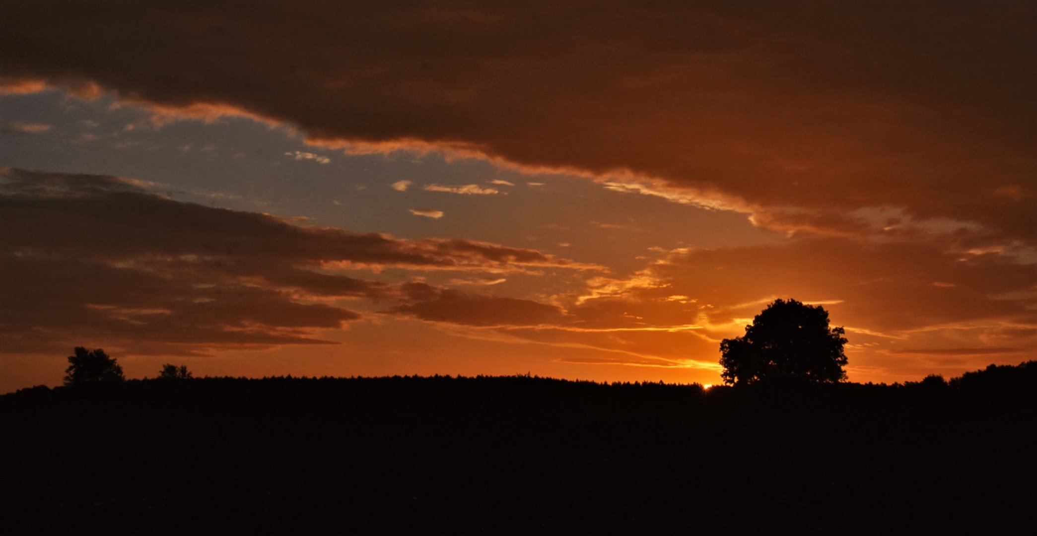 Sonnenaufgang östlich von Faßberg....