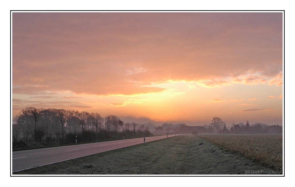 Sonnenaufgang ohne Sonne