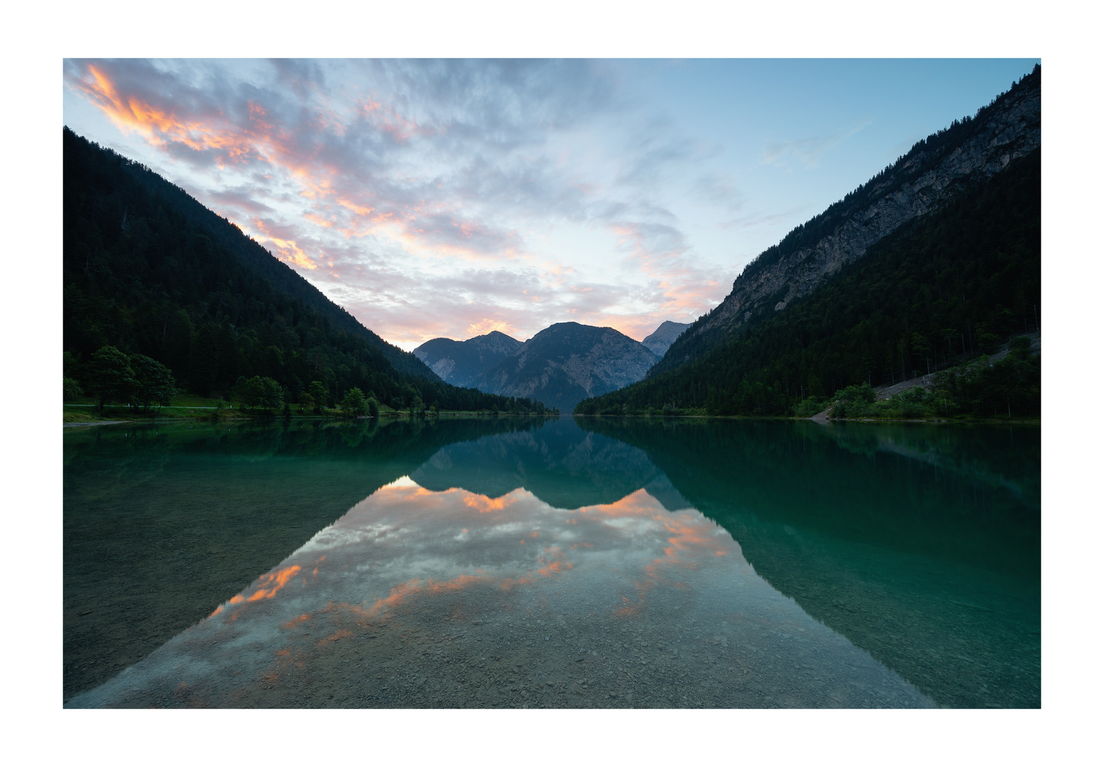 Sonnenaufgang Plansee