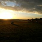 Sonnenaufgang rechts der Autobahn II