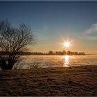 Sonnenaufgang Rhein bei Wesel-Büderich 2019-01