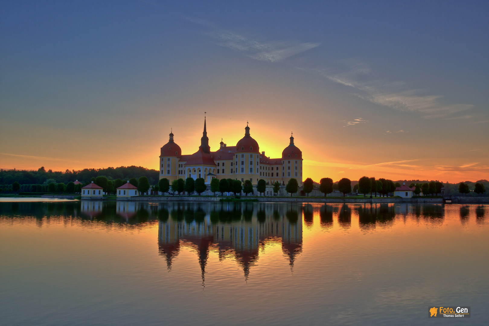 Sonnenaufgang @ Schloß Moritzburg