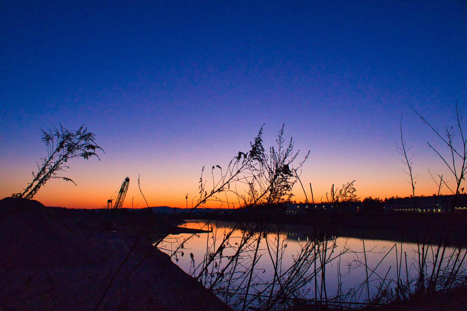 Sonnenaufgang Schwarzl Schottergrube