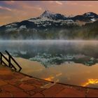 Sonnenaufgang Schwarzsee Kitzbühel Tirol