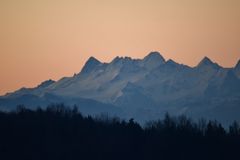 Sonnenaufgang Schweizer Alpen