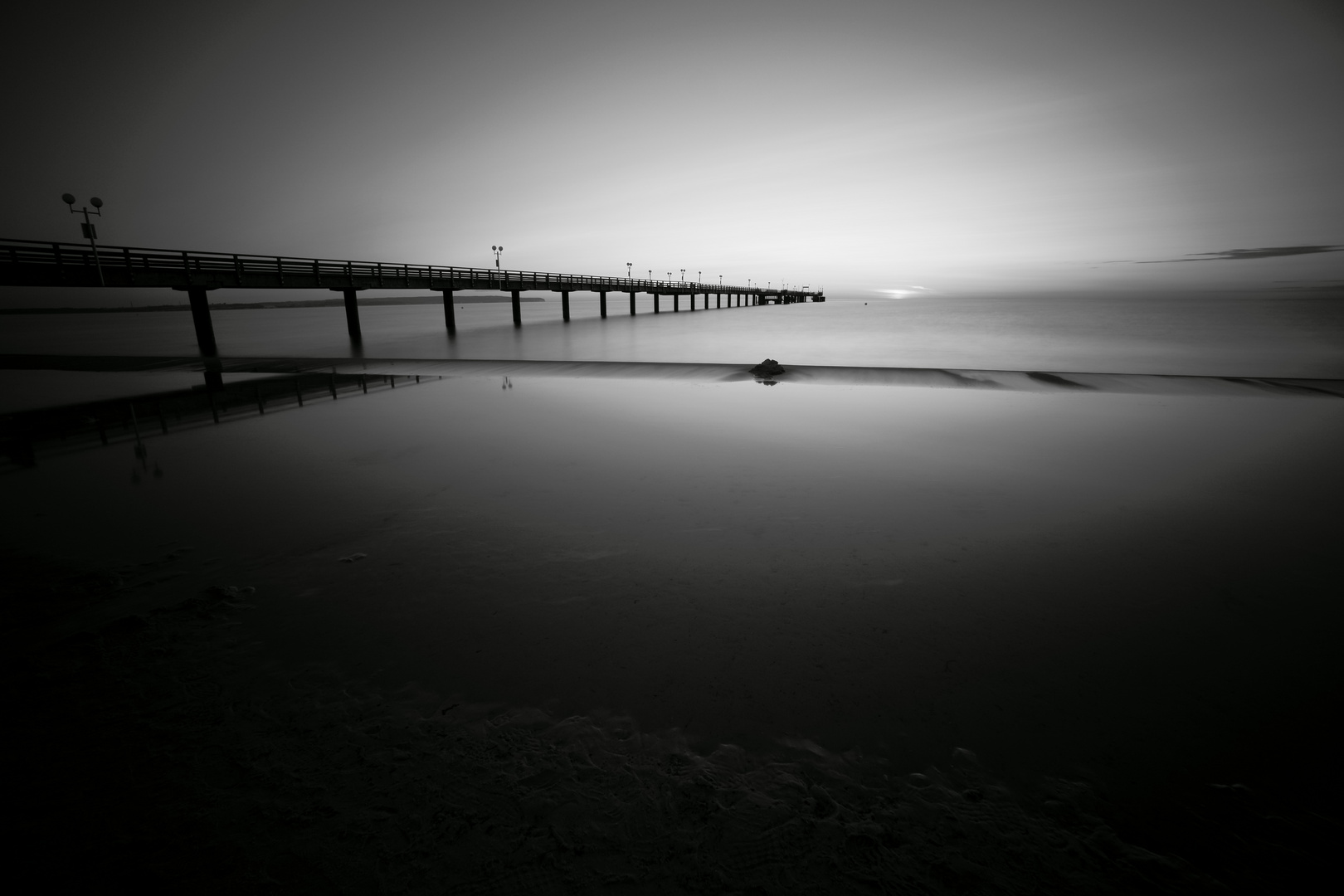 Sonnenaufgang Seebrücke (Binz / Insel Rügen)