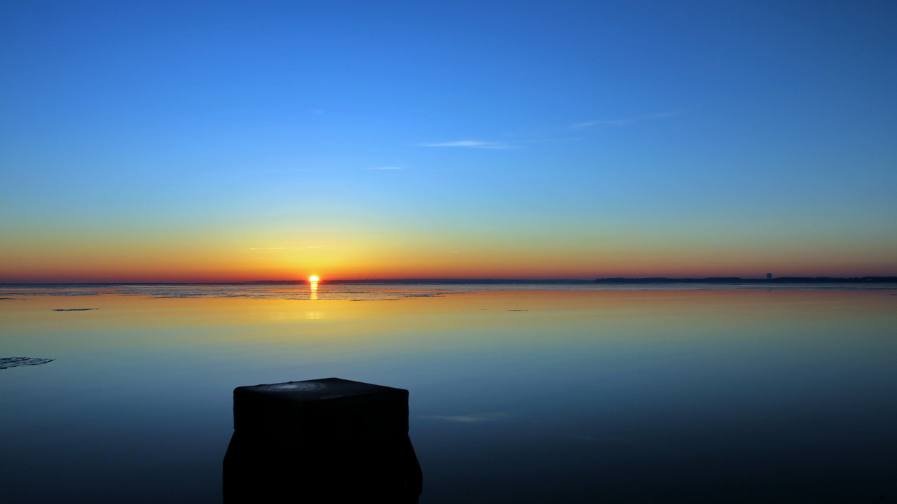 Sonnenaufgang - Seebrücke Scharbeutz