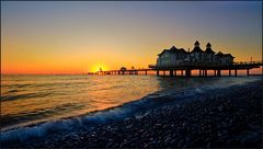 Sonnenaufgang Seebrücke Sellin