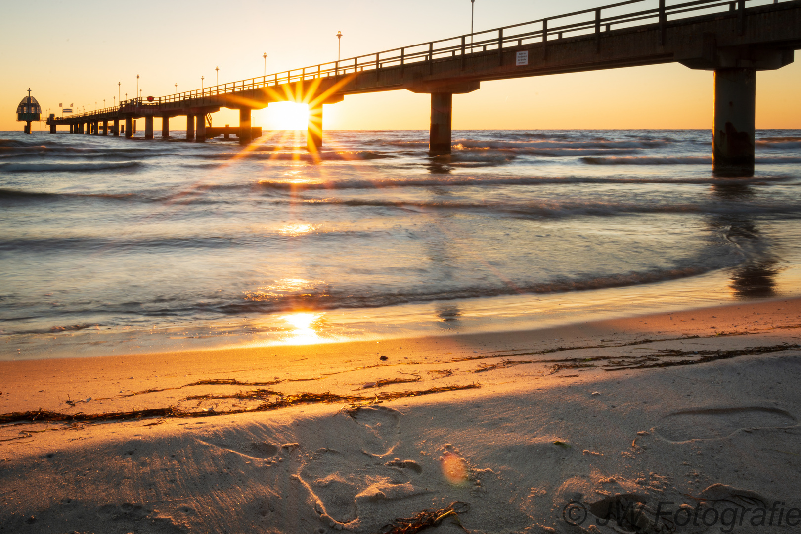 Sonnenaufgang Seebrücke Zinnowitz Usedom