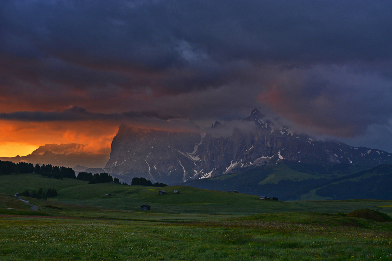 Sonnenaufgang Seiser Alm