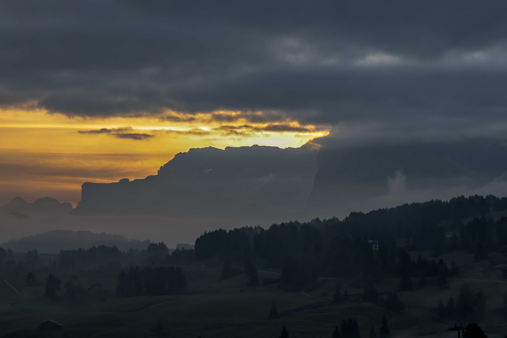 Sonnenaufgang Seiser Alm