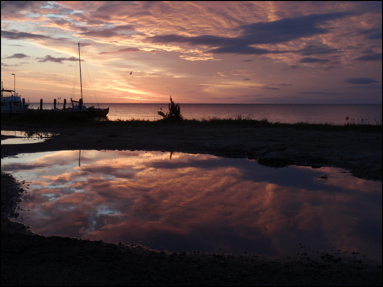 Sonnenaufgang Spigelbild