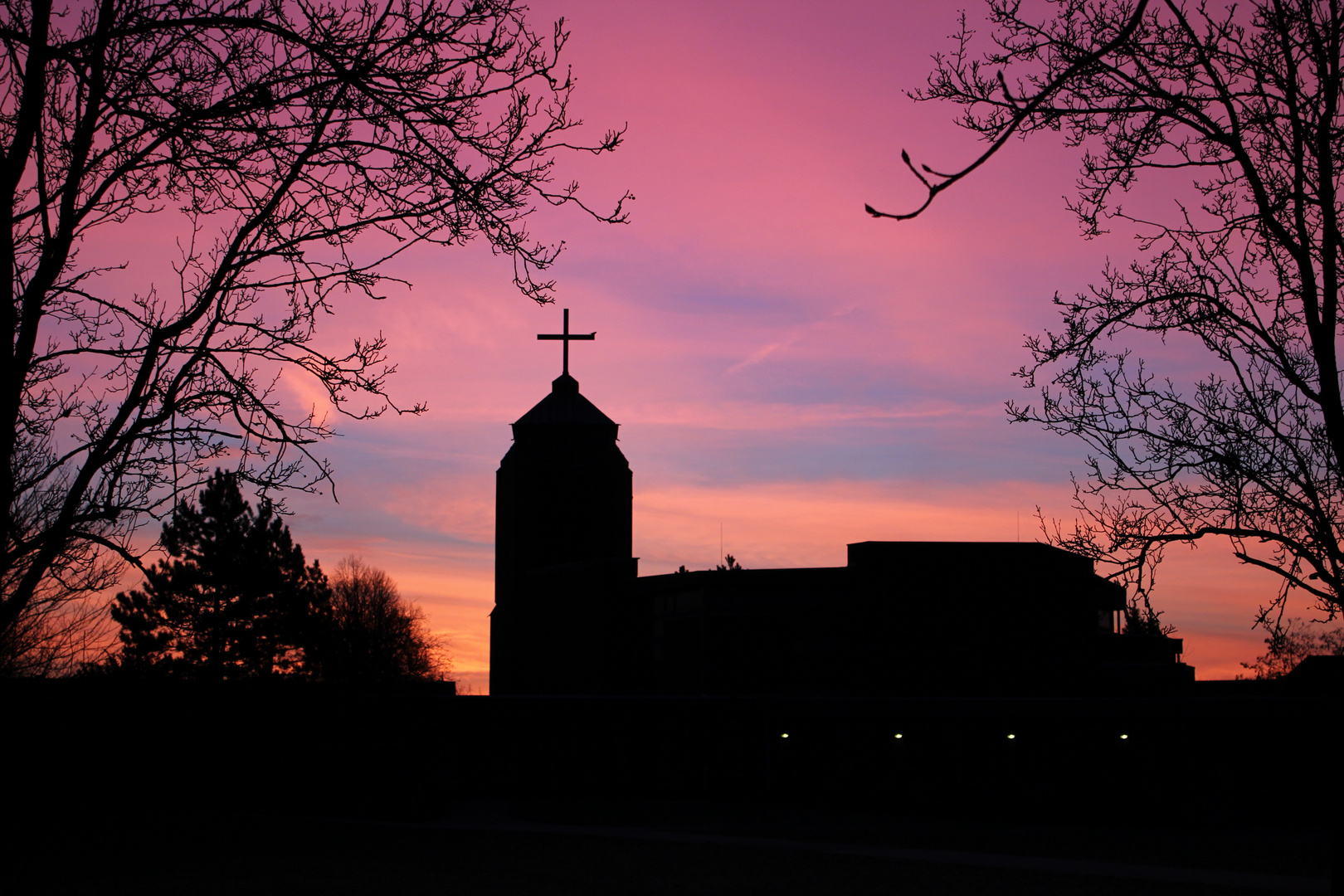 Sonnenaufgang St. Barbara am 18.01.2012